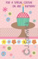 birthday cousin greeting card six cards with six envelopes 88005