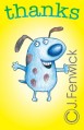 comic thank you greeting card