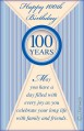 100th birthday greeting card