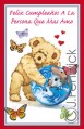 birthday love spanish greeting card six cards six envelopes 89725