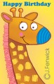 birthday greeting card six cards six envelopes 89001