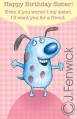 greeting card six cards six envelopes 10209