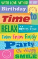 birthday father greeting card six cards six envelopes 89381
