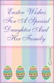 easter greeting card to daughter and her family