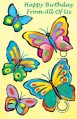 greeting card six cards six envelopes 89387
