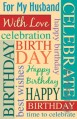 birthday husband greeting card six cards six envelopes 70097