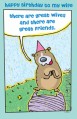 birthday wife humor greeting card six cards six envelopes 10211