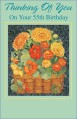 age 55 greeting card