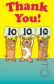 thank you greeting card six cards six envelopes 87205
