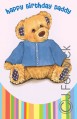 birthday daddy greeting card six cards six envelopes 10413